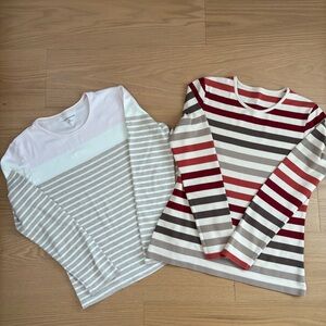 Croft & Barrow Striped Long Sleeve t-shirts